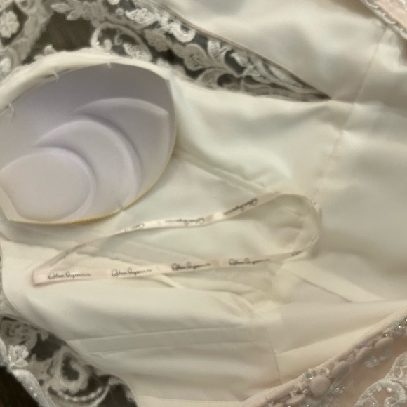 Elegant White Lace Wedding Dress - Picture 12 of 14